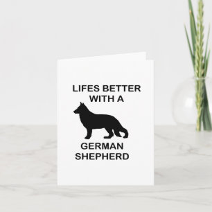 das Leben ist besser mit einem deutschen Schäferhu Karte