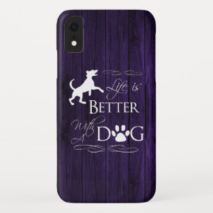 Das Leben ist besser mit einem Dog iPhone Case - L