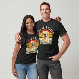 Das Leben ist besser mit einem Golden Retriever, H T-Shirt