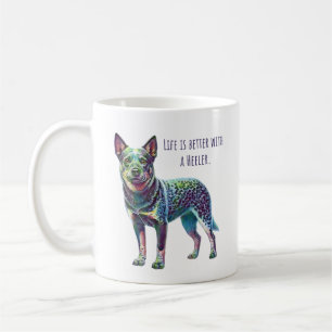 Das Leben ist besser mit einem Heeler Blue Heeler Kaffeetasse