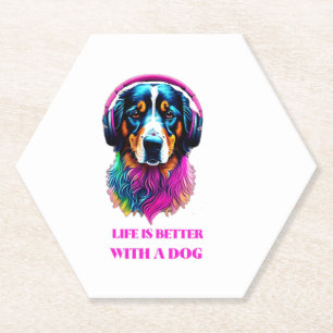 Das Leben ist besser mit einem Hund Untersetzer