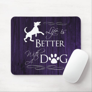 Das Leben ist besser mit einem Hunde-Maus-Pad - Li Mousepad
