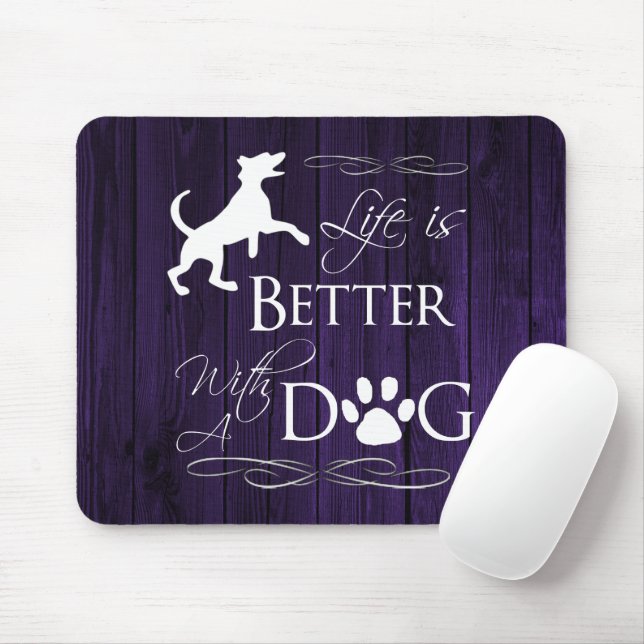 Das Leben ist besser mit einem Hunde-Maus-Pad - Li Mousepad (Mit Mouse)