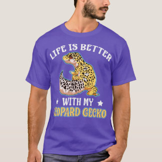 Das Leben ist besser mit einem Leopard Gecko Repti T-Shirt