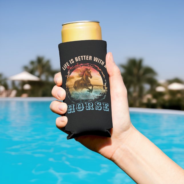DAS LEBEN IST BESSER MIT EINEM PFERD SELTERS DOSENKÜHLER (In Situ Pool)