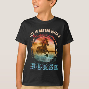 DAS LEBEN IST BESSER MIT EINEM PFERD T-Shirt