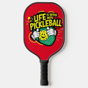 Das Leben ist besser mit einem Pickleball Schläger