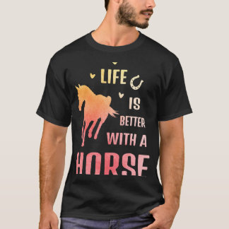 Das Leben ist besser mit einem Reitstall Reitstall T-Shirt