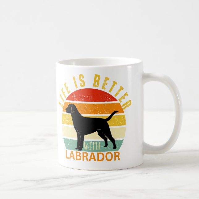 Das Leben ist besser mit einem schwarzen Labrador, Kaffeetasse (Rechts)