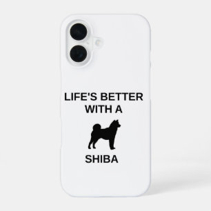 Das Leben ist besser mit einem Shiba iPhone 16 Hülle