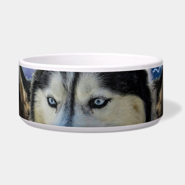 Das Leben ist besser mit einem sibirischen Husky Napf (Vorderseite)