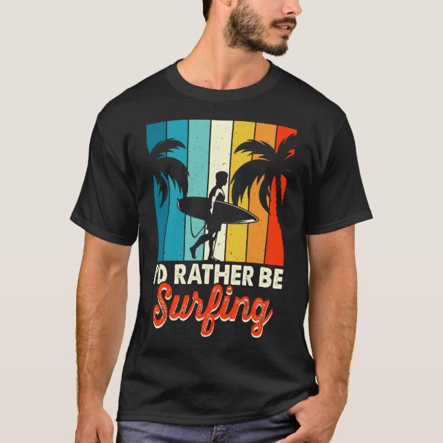 Das Leben ist besser mit einem Surfen T-Shirt (Vorderseite)
