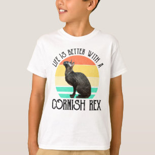 Das Leben ist besser mit einer Cornish Rex T-Shirt