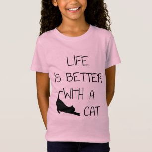 Das Leben ist besser mit einer Katze - Katzenliebh T-Shirt