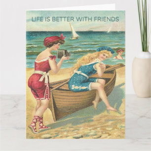 Das Leben ist besser mit Freunden Gruß Karte