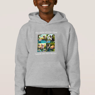 Das Leben ist besser mit Freunden - Welpe Liebe Hoodie