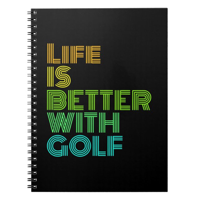 Das Leben ist besser mit Golf Notizblock (Vorderseite)