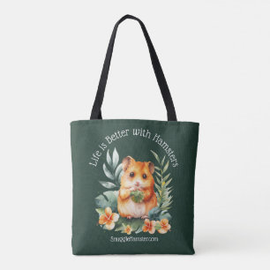 Das Leben ist besser mit Hamstern   SnuggleHamster Tasche