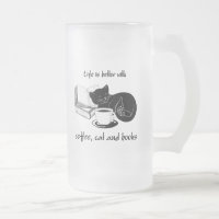 DAS LEBEN IST BESSER MIT KAFFEE UND BÜCHERN