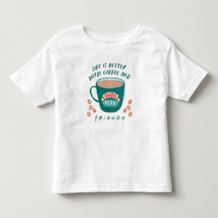 Das Leben ist besser mit Kaffee und FRIENDS™ Kleinkind T-shirt