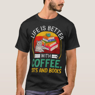 Das Leben ist besser mit Kaffeekästen und -büchern T-Shirt