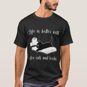 Das Leben ist besser mit Kaffeekästen und -büchern T-Shirt