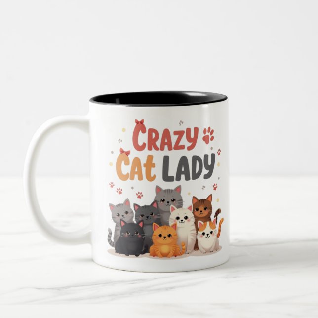 Das Leben ist besser mit Katzen Tasse Wrap Katze l (Links)