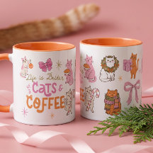 Das Leben ist besser mit Katzen und Kaffee - Süße
