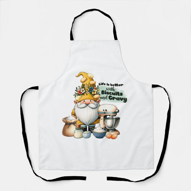 Das Leben ist besser mit Keksen und Gravy Schürze (Vorderseite)