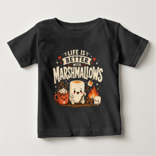 Das Leben ist besser mit Marshmallows Baby T-shirt