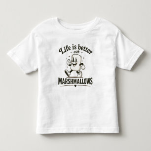 Das Leben ist besser mit Marshmallows Kleinkind T-shirt