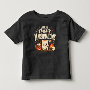 Das Leben ist besser mit Marshmallows Kleinkind T-shirt