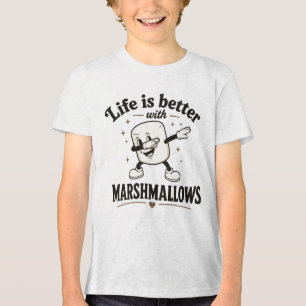Das Leben ist besser mit Marshmallows Tri-Blend Shirt