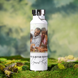 Das Leben ist besser mit meinem großen Kids-Foto Trinkflasche