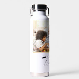 Das Leben ist besser mit meinem großen Kids-Foto Trinkflasche
