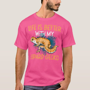 Das Leben ist besser mit meinem Leopard Gecko Rept T-Shirt