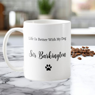 Das Leben ist besser mit meiner personalisierten T Kaffeetasse