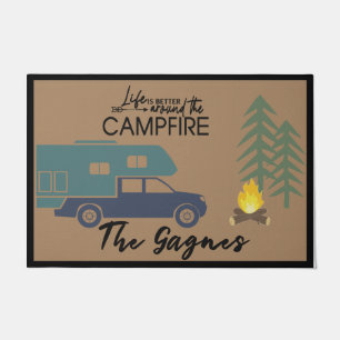 Das Leben ist besser rund um die Campfire-Matte, i Fußmatte