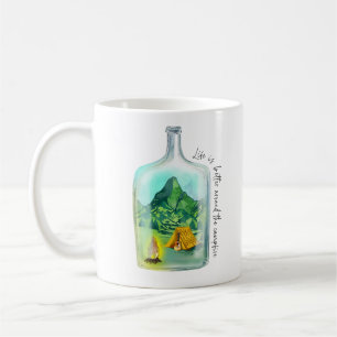 Das Leben ist besser um das Campfeuer herum Kaffeetasse