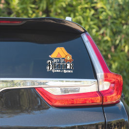 Das Leben ist besser um ein Campfeuer herum Aufkleber