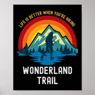 Das Leben ist besser, wenn du auf dem Wonderland T Poster