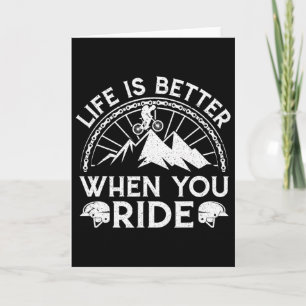 Das Leben ist besser, wenn du Mountainbike fährst  Karte