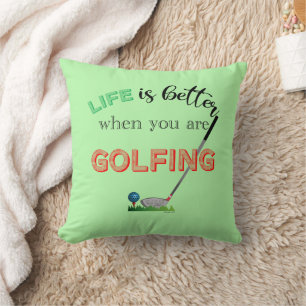 Das LEBEN ist besser, wenn man GOLF SPIELT Cool Kissen