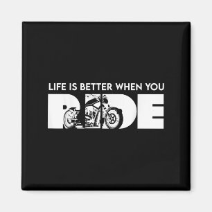 Das Leben ist besser, wenn man mit dem Fahrrad auf Magnet