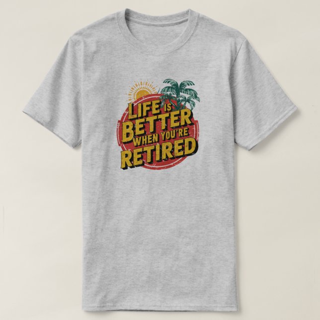 Das Leben ist besser, wenn man müde ist T-Shirt (Design vorne)