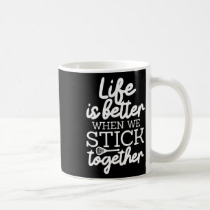Das Leben ist besser, wenn wir Lacrosse Lax zusamm Kaffeetasse