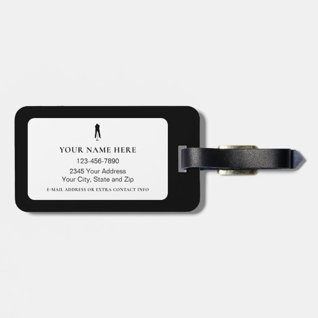 Das Leben ist besser zur Teezeit Personalisierter  Gepäckanhänger (Rückseite horizontal)