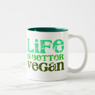 Das Leben ist besser Zweifarbige Tasse