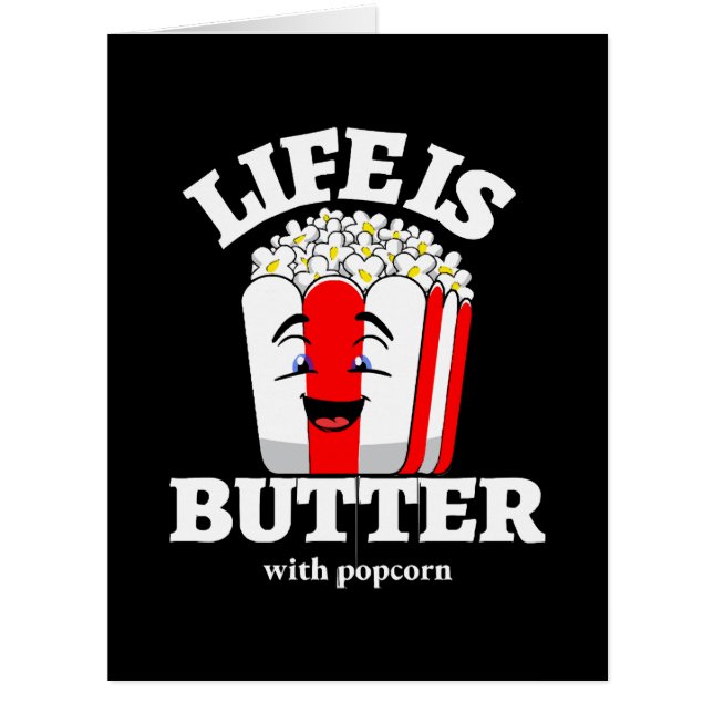 Das Leben ist Butter mit Popcorn (Vorderseite)