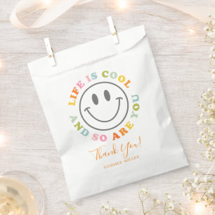 Das Leben ist Cool glücklich lächelnd Gesicht Em Geschenktütchen